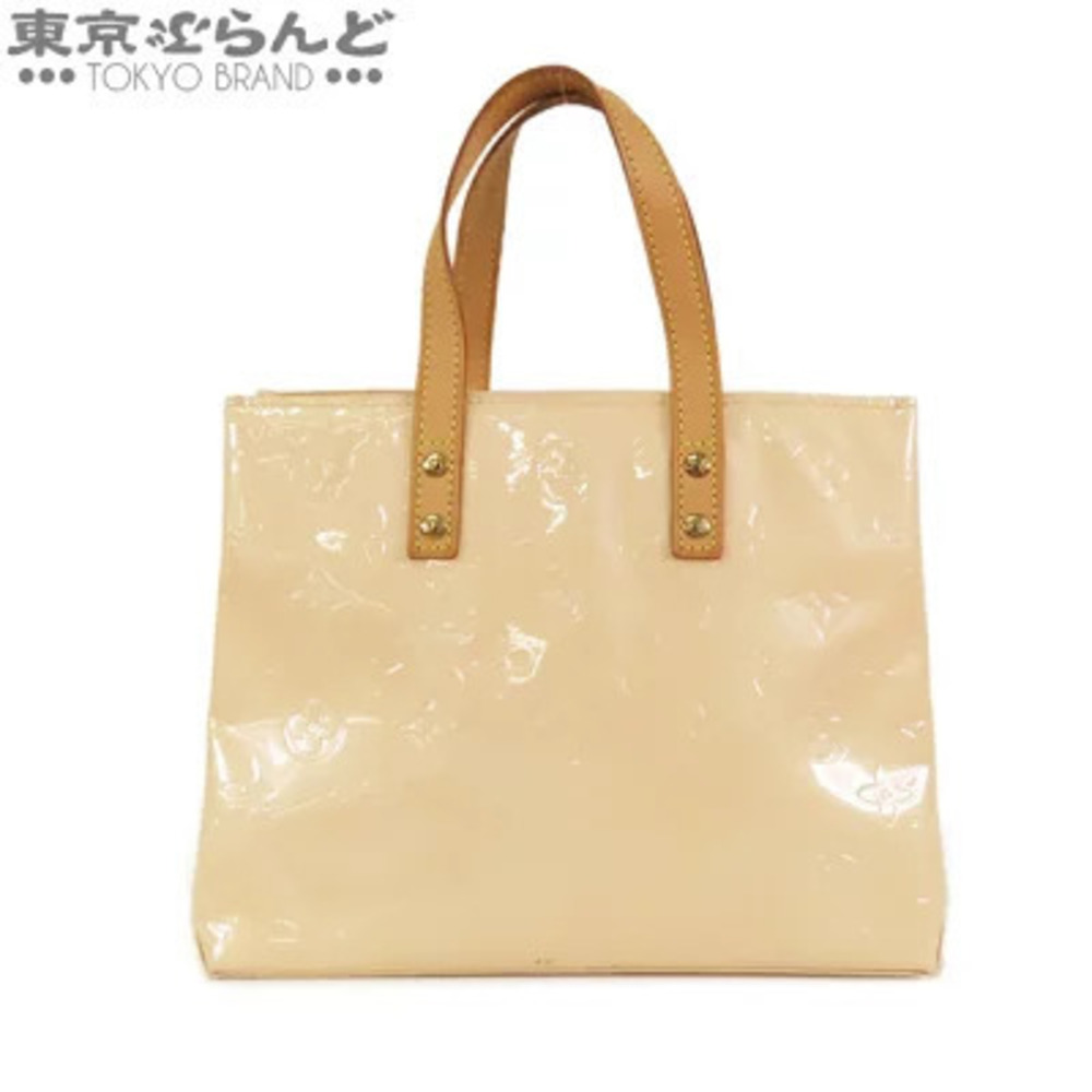 Louis Vuitton Lead Tote Bag Monogram Vernis Marshmallow Pink
